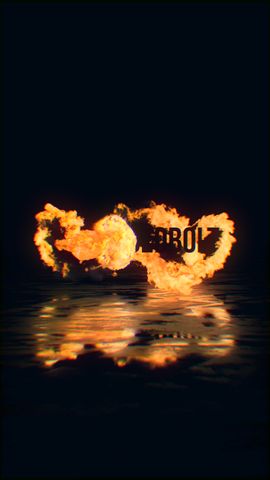 Fire Logo Reveal - Vertical - Original - Poster image