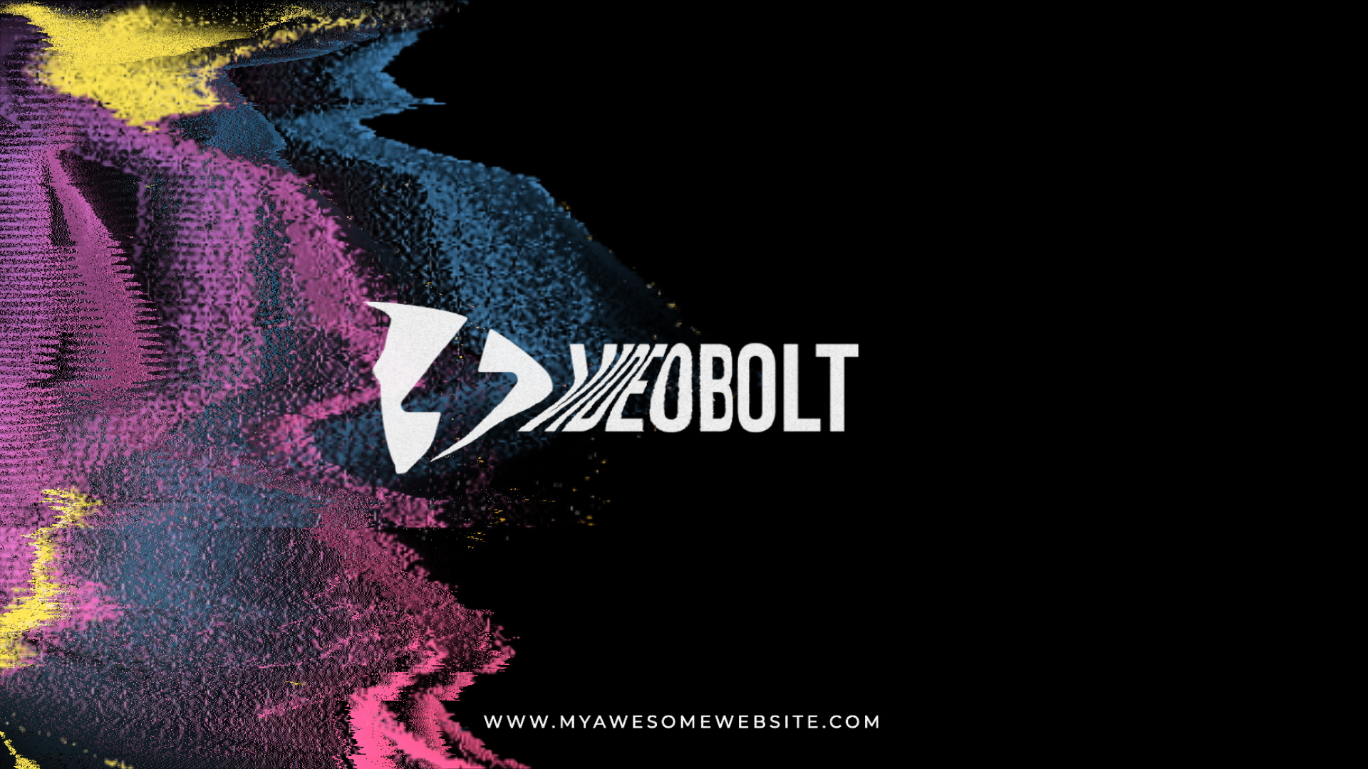 Glitch Distortion Logo Intro - Horizontal