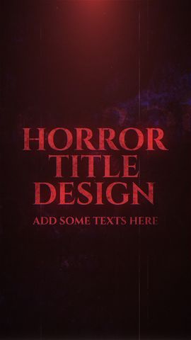 Horror Title - Vertical - Original - Poster image