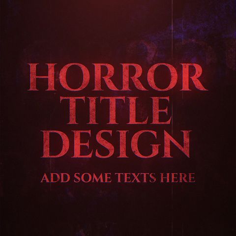 Horror Title - Square - Original - Poster image