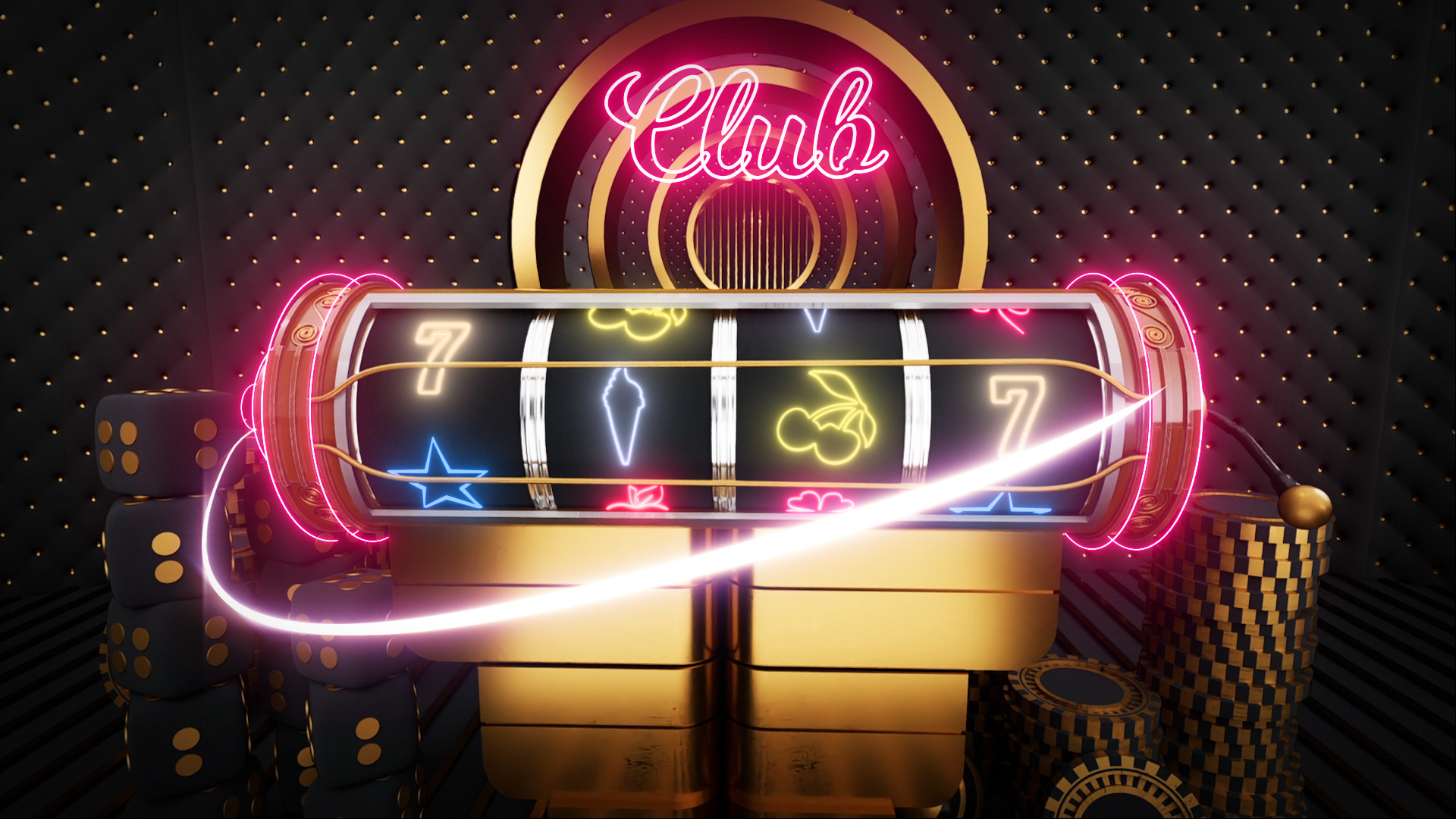 Slot Machine Logo Reveal by v.createvfx