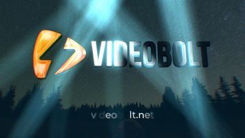 Flat Logo with Video Background