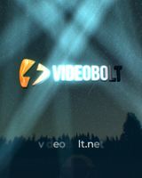 Flat Logo with Video Background