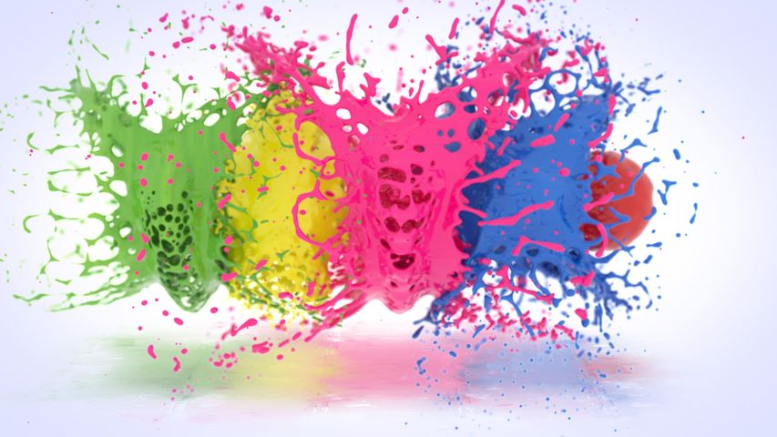 Colorful Splatter Logo Reveal - Original - Poster image