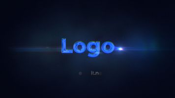 Glossy Text Logo with Custom Color