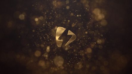 Luxury Logo Reveal Gold theme video