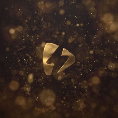 Luxury Logo Reveal - Square - Gold - Poster image