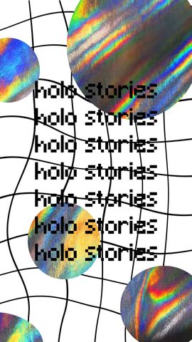 Iridescent Holographic Story 2 - Original - Poster image