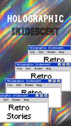 Iridescent Holographic Story 5 Original theme video