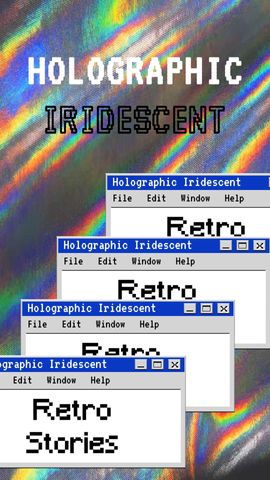 Iridescent Holographic Story 5 - Original - Poster image
