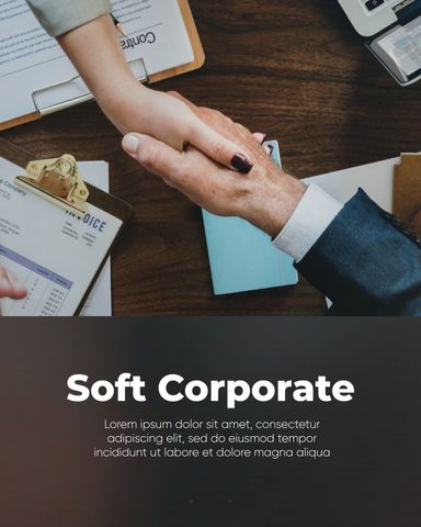 Soft Corporate - Clean Presentation - Post - Dark Theme - Poster image