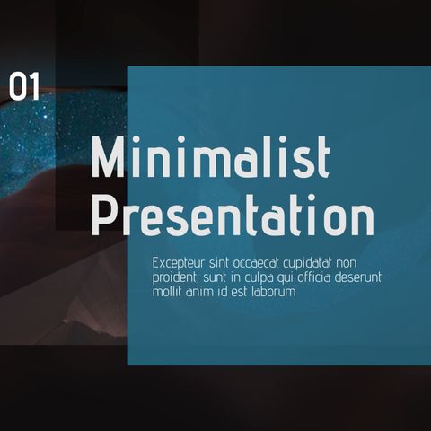 Minimalist & Clean Presentation - Square - Original - Poster image