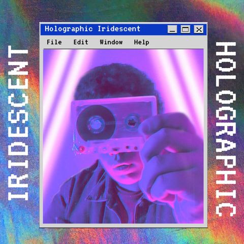 Iridescent Holographic Post 3 - Original - Poster image