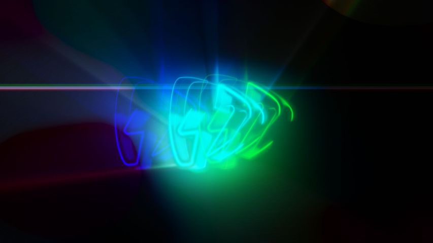 Glitch Rays Vortex - Horizontal - Original - Poster image