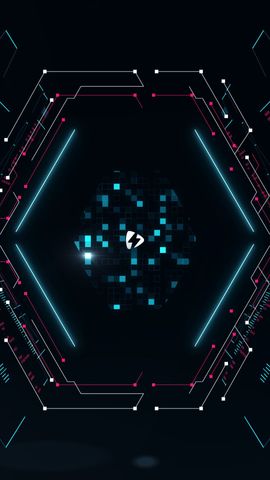 Hi Tech Gaming Logo - Vertical - Cyan Theme - Poster image