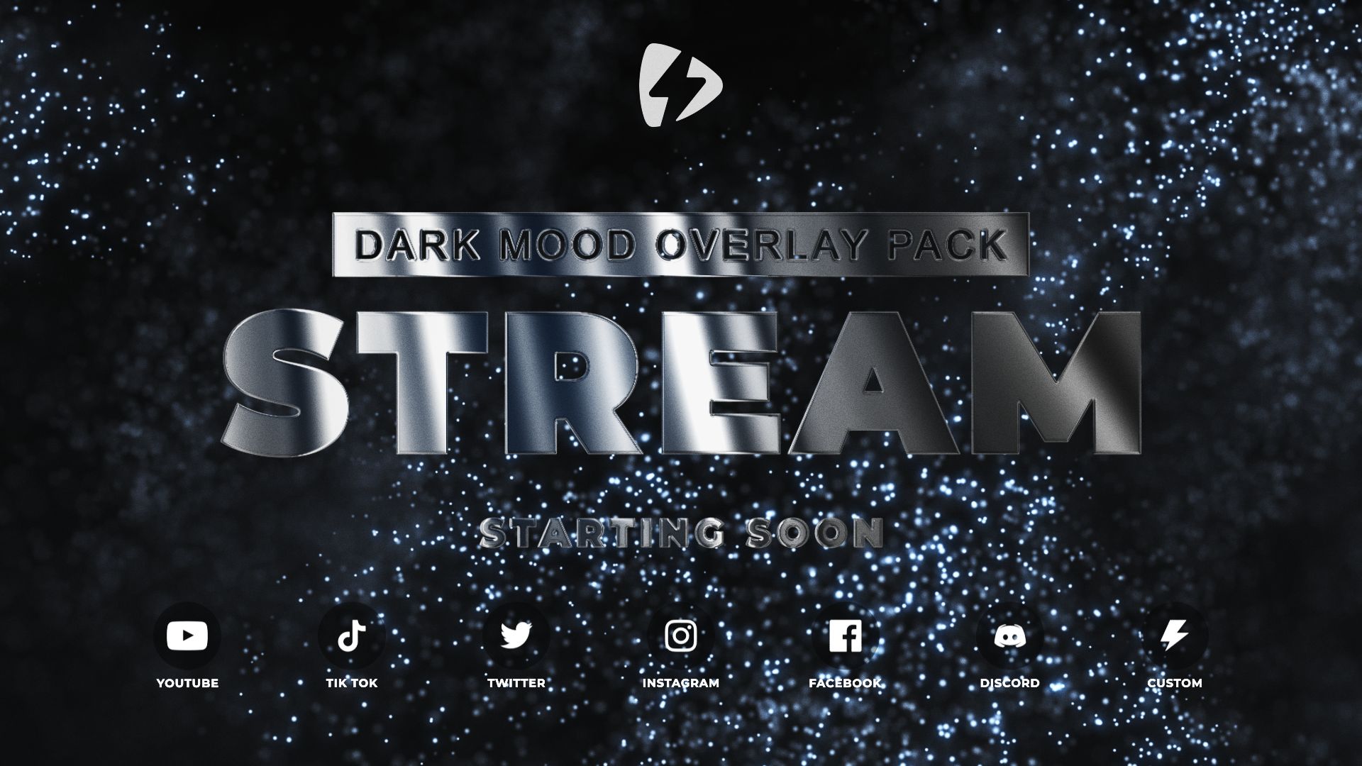Dark Mood Stream Screen - Dark particle screen