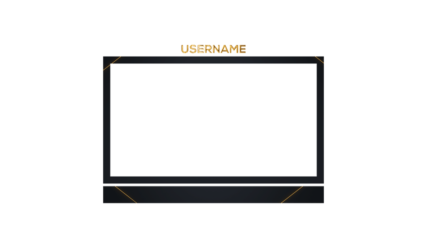 Golden Webcam Overlay - Original - Poster image