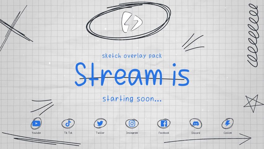 Sketch Stream Screen - Original - Poster image