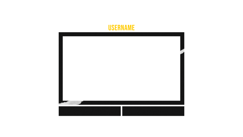 Grunge Paper Webcam Overlay - Original - Poster image