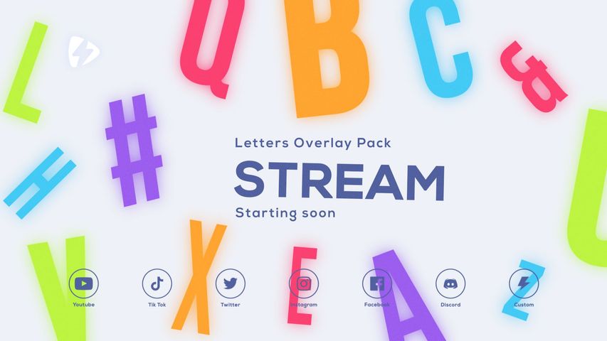 Letters Stream Screen - Original - Poster image