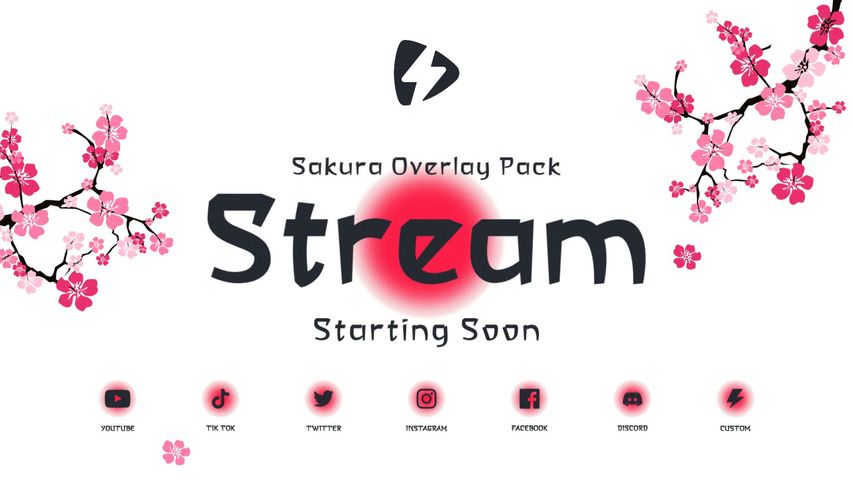 Sakura Stream Screen - Original - Poster image