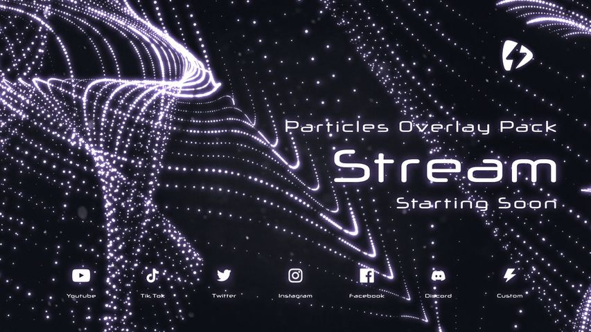 Particles Stream Screen - Original - Poster image