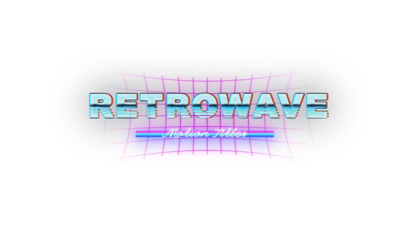 Neon Retro Title 4 - Original - Poster image