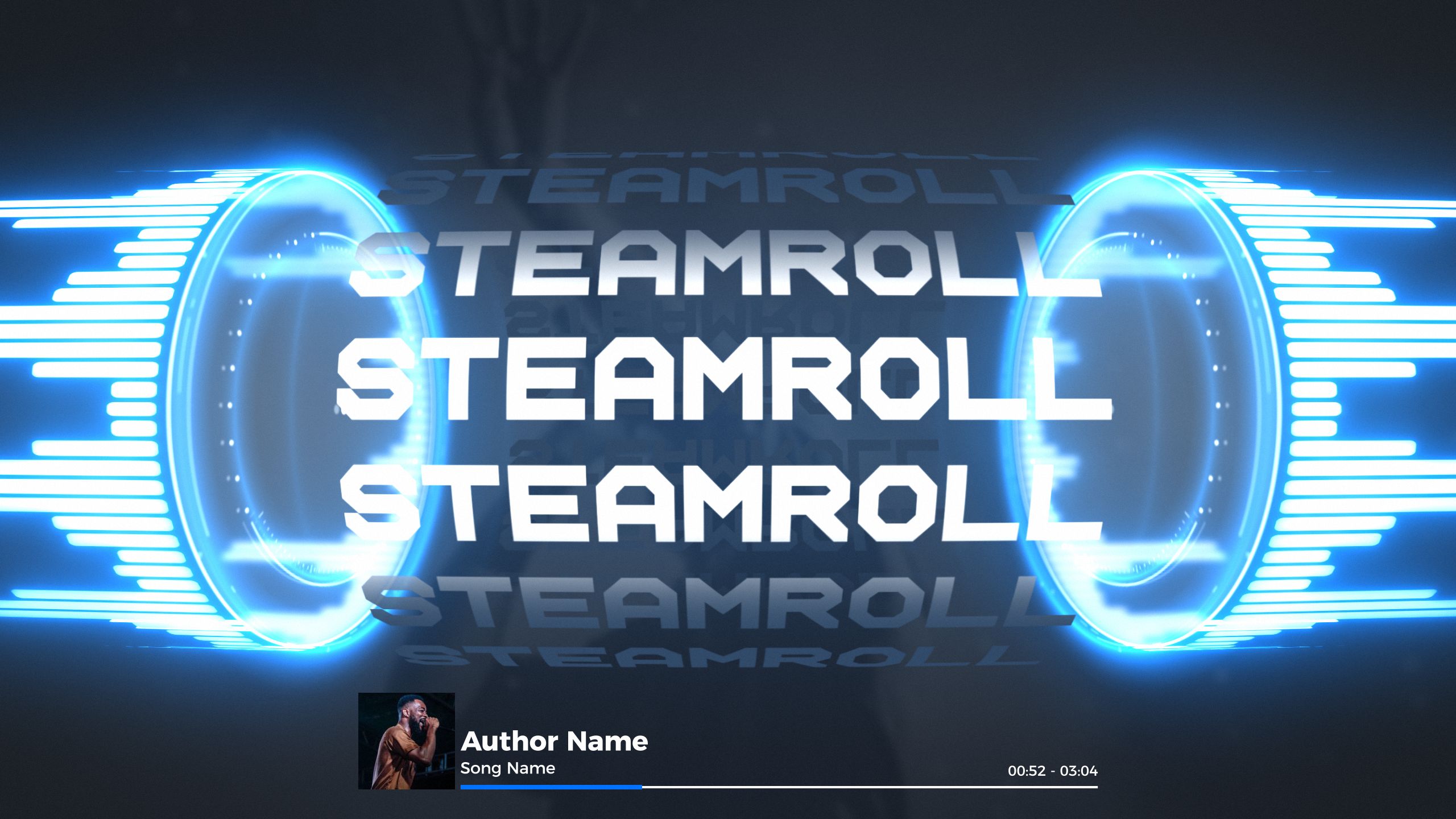 Steamroller Viz - Futuristic Audio Visualizer