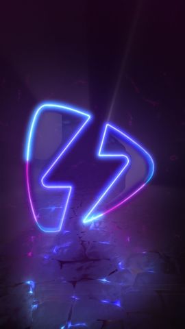 Fast Neon Ray Reveal - Vertical - Original - Poster image
