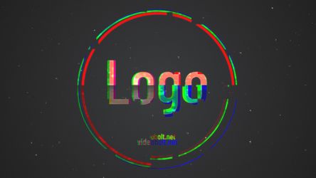 Simple Glitch Logo - Horizontal Original theme video