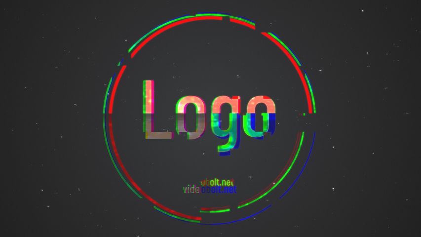 Simple Glitch Logo - Horizontal - Original - Poster image