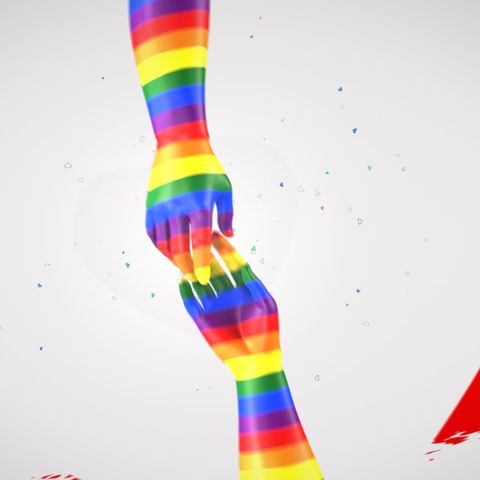 Rainbow Hearth Reveal - Square - Original - Poster image