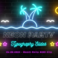 Neon Retro Typography 2 - Square Original theme video