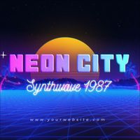 Neon Retro Typography 4 - Square Original theme video