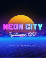 Neon Retro Typography 4 - Post Original theme video