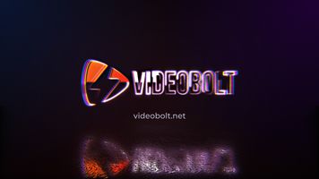 Neon Glitch Logo - Horizontal Original theme video