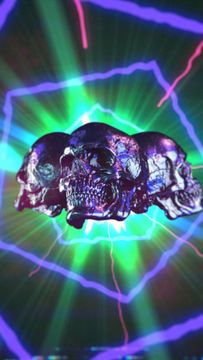 Dance Of The Metallic Skulls - Vertical - Original - Poster image