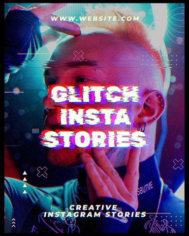 Glitch Instagram Stories 20 - Post - Original - Poster image