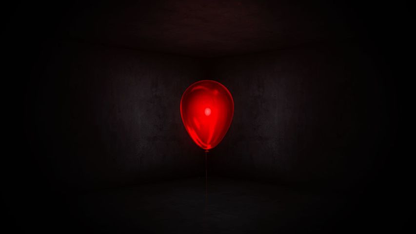 Creepy Balloon Intro - Logo Version Red Balloon - Poster image