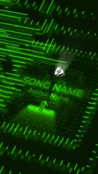 Neon Spectrum Viz - Vertical Green theme video