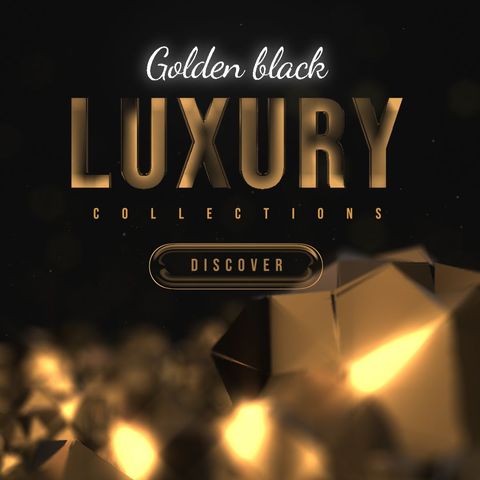 Golden Luxury Stories 1 - Square - Original - Poster image