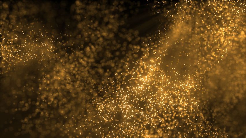 Gold Dust Particles Background - Original - Poster image
