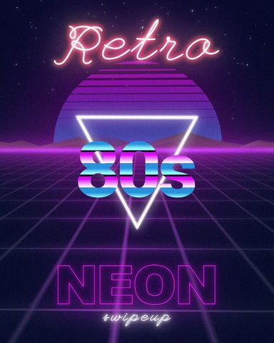 Neon Retro Stories 1 - Post - Original - Poster image
