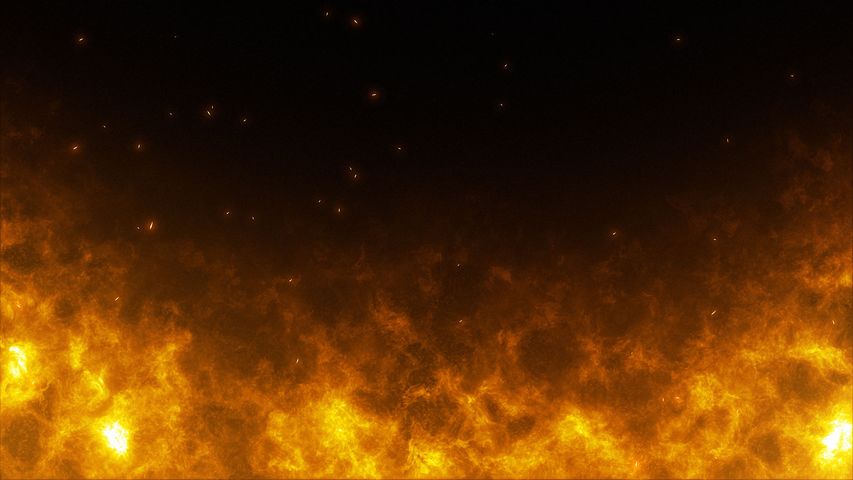 Flame Background - Original - Poster image