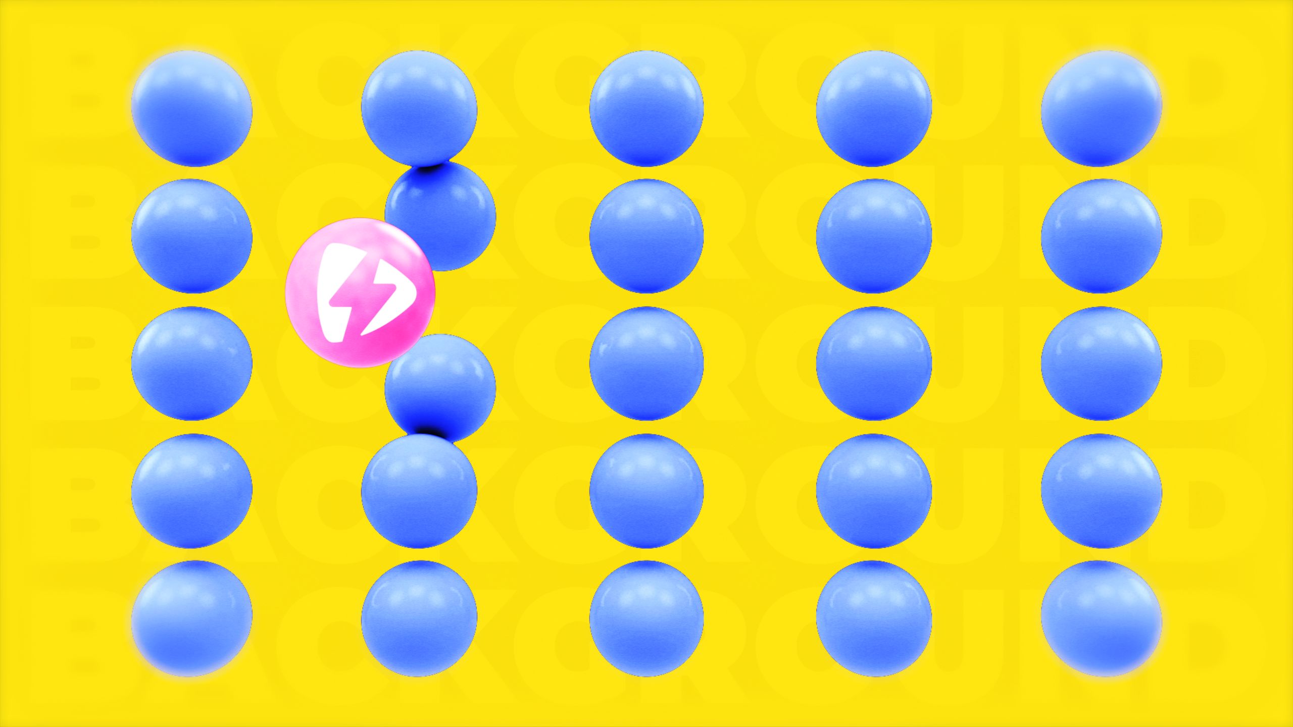 Dynamic 3D Spheres Background - 3D spheres loop