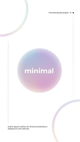 Minimal Clean Stories 5 - Original - Poster image