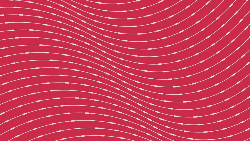 Glimmer Wave Background - Flat Red - Poster image