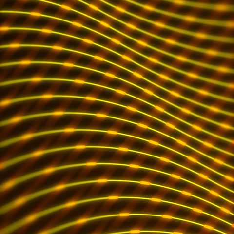 Glimmer Wave Background - Square - Yellow - Poster image