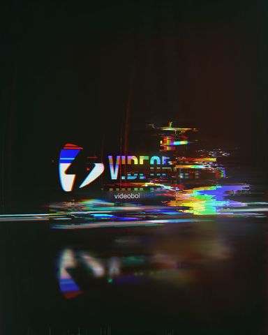 Fast Colorful Glitch Reveal - Post - White Logo - Poster image