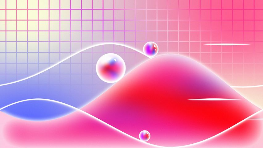 Rolling Spheres Background - Static - Poster image
